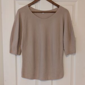 Uniqlo Taupe Women's Blouse
